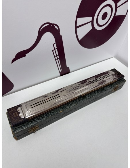8-8-78789-3-Armonica M Hohner Marine Band Echo Tremolo 