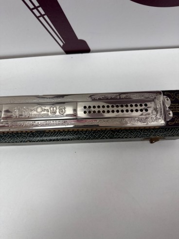 8-8-78789-4-Armonica M Hohner Marine Band Echo Tremolo 