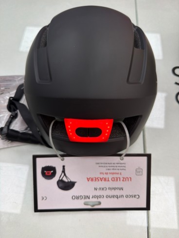 6-6-169710-1-Casco Ciclismo Casco Urbano CAV-N Talla L Negro SIN USO
