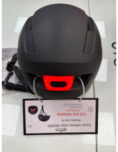 6-6-169710-1-Casco Ciclismo Casco Urbano CAV-N Talla L Negro SIN USO