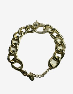 8-1-271855-1-Pulsera eslabones pantera circonitas de plata de ley 925 , baño oro 18K