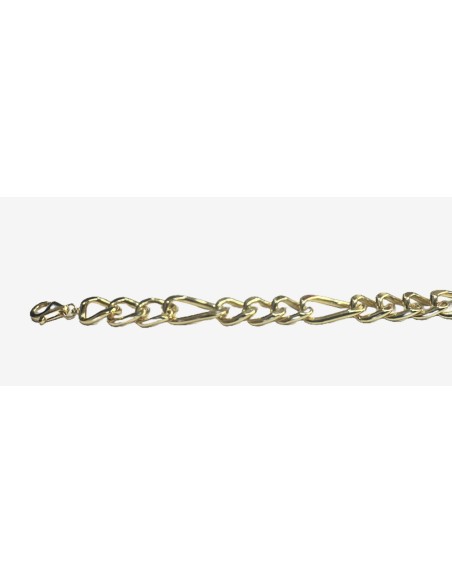 8-1-271859-1-Pulsera eslabones na de plata de ley 925 , baño oro 18K