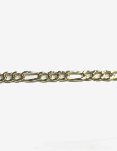8-1-271859-1-Pulsera eslabones na de plata de ley 925 , baño oro 18K 2