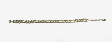 8-1-271859-2-Pulsera eslabones na de plata de ley 925 , baño oro 18K