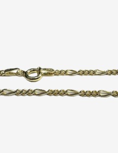 8-1-271885-1-Gargantilla eslabones na de plata de ley 925con baño oro 18K , L 45cm 2