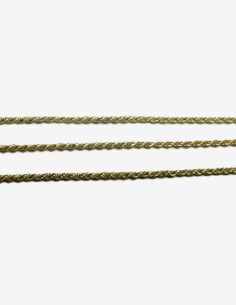 8-1-271887-1-Cadena cordón salomonico de plata de ley 925 con baño de oro 18K , L 50cm, A 1,9mm 2