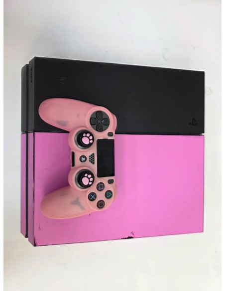 1-1-275026-1-Consola PS4 Fat 500Gb Negra Vinilo Rosa