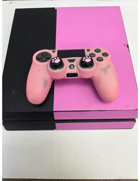 1-1-275026-2-Consola PS4 Fat 500Gb Negra Vinilo Rosa