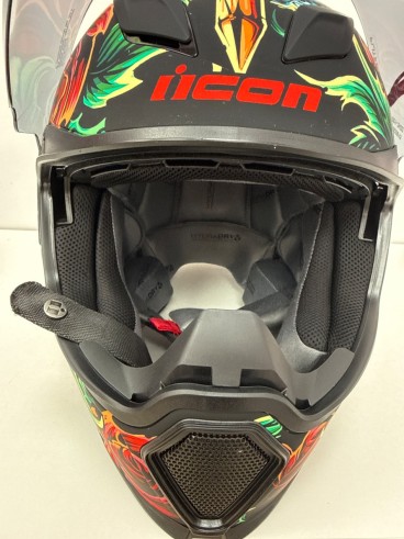 8-8-79052-3-Casco Integral Icon Omnicrux Talla S 55-56cm (Sin Uso)