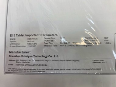 1-1-275143-2-Tablet Deertime E15 614 128Gb Mouse Blue Sin Uso