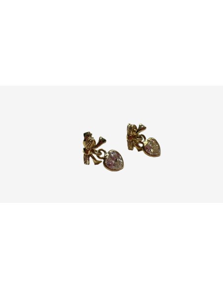 8-1-269832-1-Pendientes corazón circonita de oro amarillo 18K