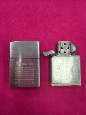 6-6-170191-2-Coleccionismo mechero zippo made in the U.S.A bandera