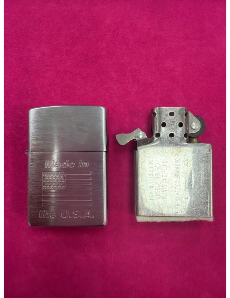 6-6-170191-2-Coleccionismo mechero zippo made in the U.S.A bandera
