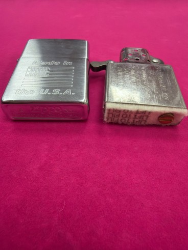 6-6-170191-3-Coleccionismo mechero zippo made in the U.S.A bandera