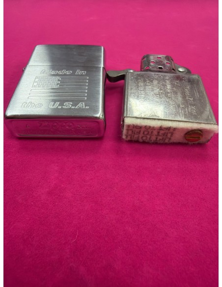 6-6-170191-3-Coleccionismo mechero zippo made in the U.S.A bandera