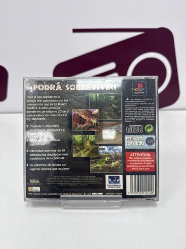 8-8-79134-2-Videojuego PS1 El Mundo Perdido Jurassic Park