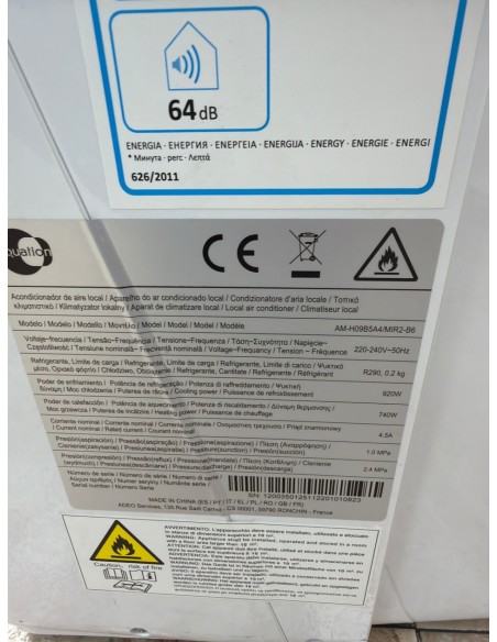 1-1-275272-6-Aire Acondicionado Portátil Equation Am-h09b5a4 mir 2 B6 Blanco