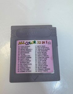 9-9-78596-1-Videojuego Game Boy all color 32 in 1