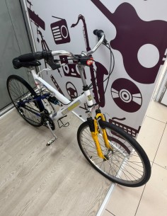 9-9-78668-1-Bicicleta Paseo Kinley Funn V Brakes System Blanca Y Azul 26  2