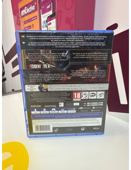 9-9-78676-3-Videojuego PS4 Resident Evil 4 Gold Edition