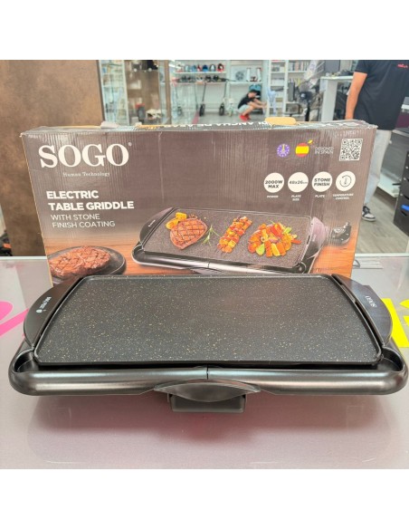 7-7-88797-2-Plancha Vitroceramica Plancha De Asar - SOGO BAR-SS-1224, 2000 W