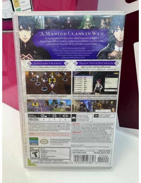 9-9-78737-2-Videojuego Nintendo Switch Fire Emblen Three Houses (precintado) Ed. MDE