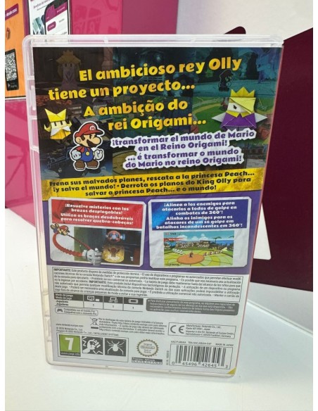 9-9-78739-3-Videojuego Nintendo Switch Paper Mario The origami King PALespaña 