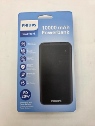 1-1-275795-2-Bateria Portatil Philips 10000mAh (Nuevo)