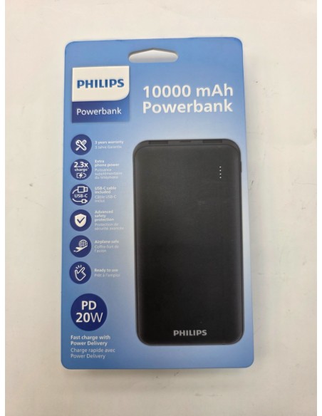 1-1-275795-2-Bateria Portatil Philips 10000mAh (Nuevo)