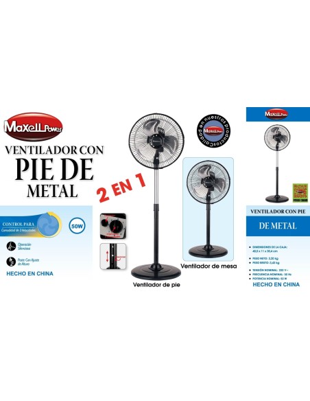 9-9-78958-1-Ventilador Maxell Power 2 en 1 MP-7820