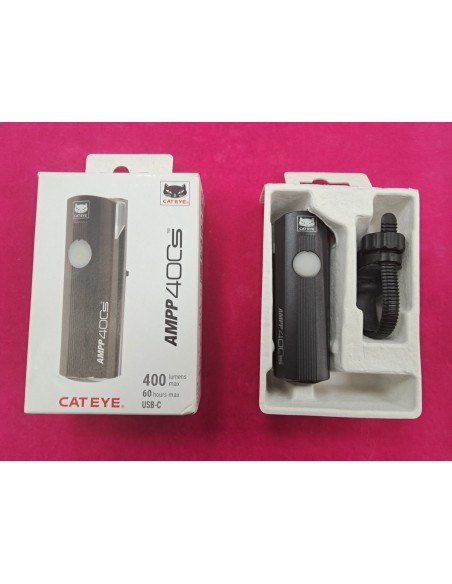 6-6-170676-1-Iluminacion Bicicleta Cateye AMP 400S Sin Uso