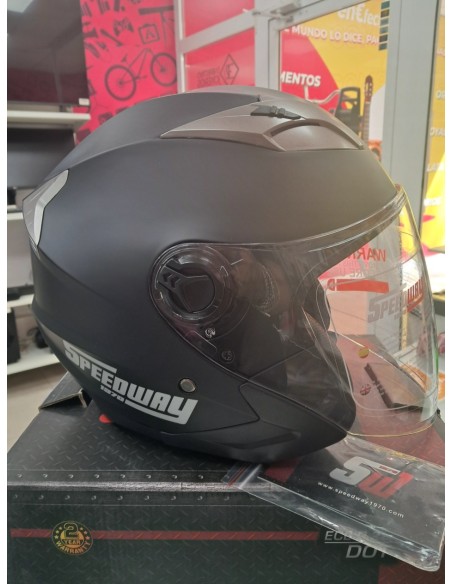 6-6-170672-3-Casco Jet Speedway 1970 Sin Uso Talla M