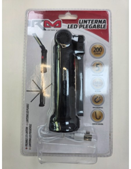 1-1-276327-1-Linterna Led Plegable 200 Lumens RM Energy (Nuevo)