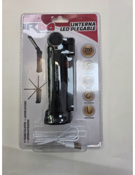 1-1-276326-1-Linterna Led Plegable 200 Lumens RM Energy (Nuevo)