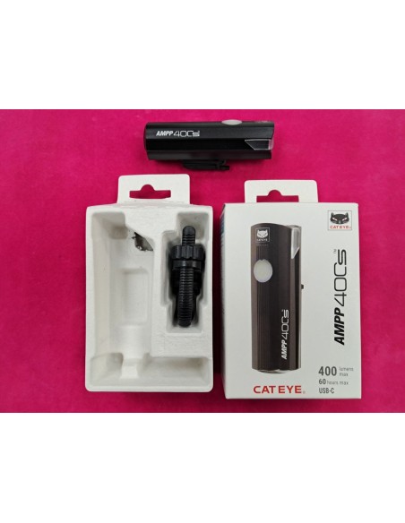 6-6-170785-2-Iluminacion Bicicleta Cateye AMP 400S Sin Uso