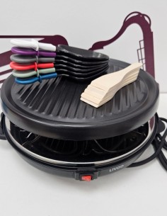 8-8-80100-1-Cocina Set De Raclette Y Parrilla Livoo (sin Uso)
