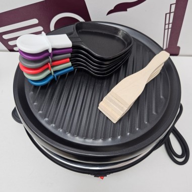 8-8-80100-2-Cocina Set De Raclette Y Parrilla Livoo (sin Uso)
