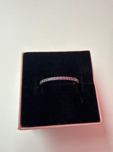 8-8-80119-2-Anillo De Mujer Pandora Sterling Fancy Purple