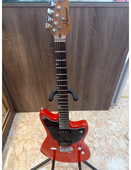 1-1-276959-1-Guitarra Electrica Hartwood Roja