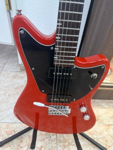 1-1-276959-2-Guitarra Electrica Hartwood Roja