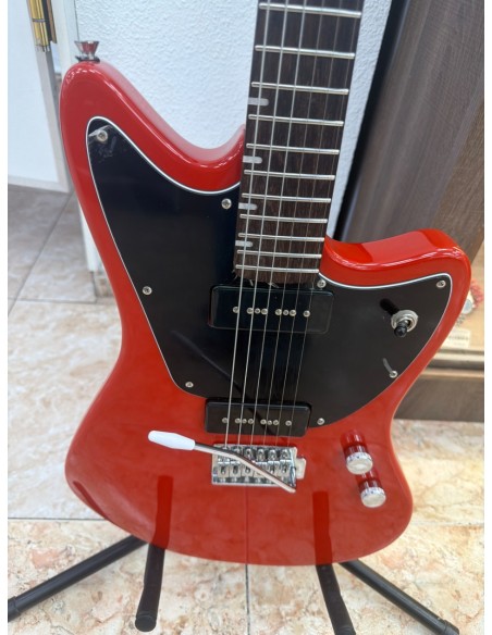 1-1-276959-2-Guitarra Electrica Hartwood Roja