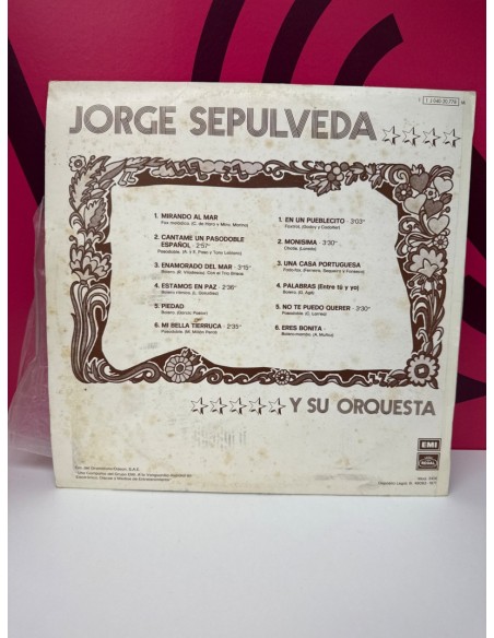 8-8-80279-2-Vinilo Jorge Sepulveda y su Orquesta