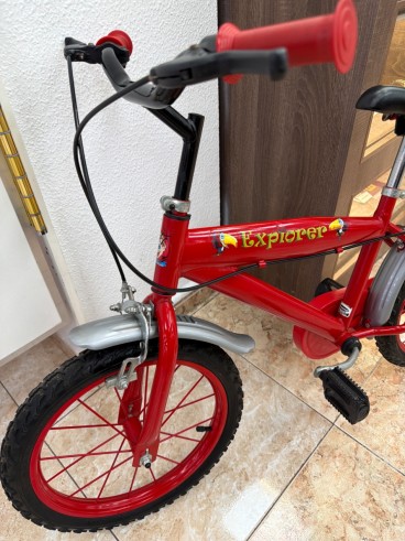 1-1-277436-3-Bicicleta Nino Roja Y Negra