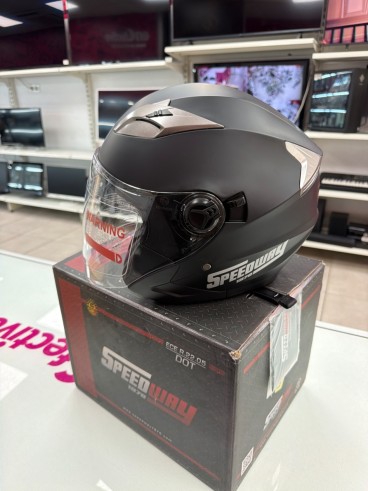 6-6-171458-2-Casco Jet Casco Jet Speedway 1970 Sin Uso Talla M