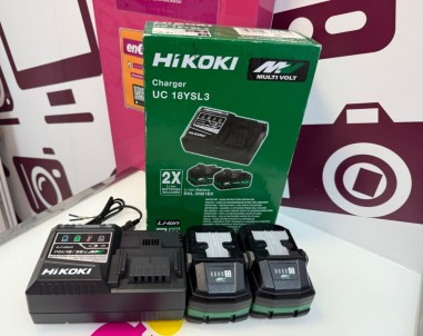 9-9-79590-1-Herramientas eléctricas Cargador uc18ysl3 2 baterías 5ah (sin uso)