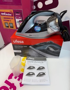 9-9-79736-1-Plancha Vapor ufesa aura horizon 3450 3450w (sin uso)