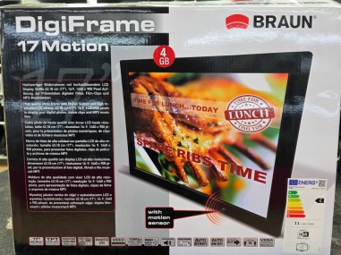 1-1-277969-3-Marco Fotos Digitales Braun Digiframe 17 Motion 4Gb 