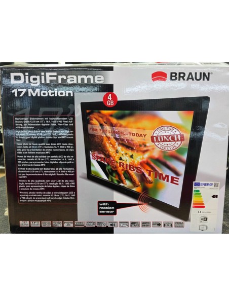 1-1-277969-3-Marco Fotos Digitales Braun Digiframe 17 Motion 4Gb 