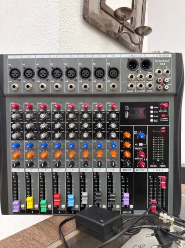 1-1-278210-3-Controlador Depusheng DA8 Mezclador De Audio Profesional Consola De Placa De Sonido Bluetooth 