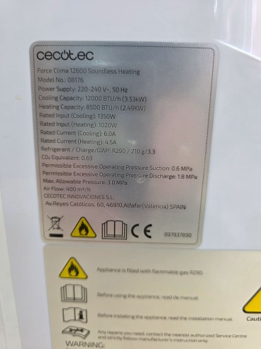 1-1-278277-3-Aire Acondicionado Cecotec ForceClima 12600